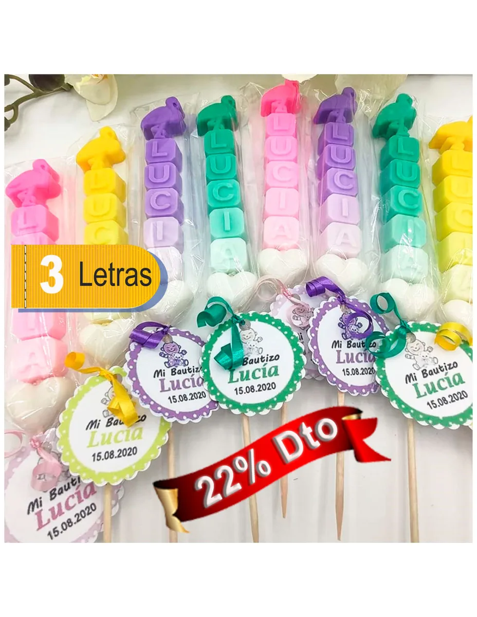 Letras de jabón 3 Letras