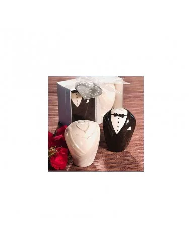 Set de Salero y Pimentero Novios Boda