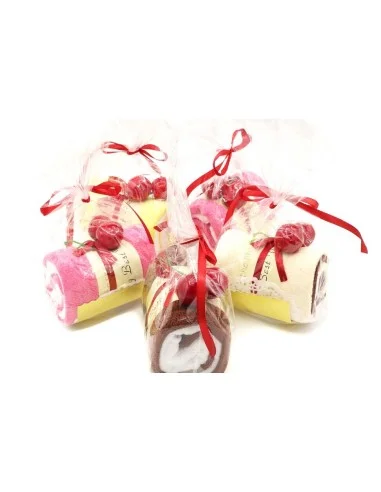 Toalla con Forma de Dulce Tronco de Pastel