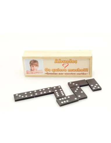 Dominó Personalizado Madera - Comunión Amarillo