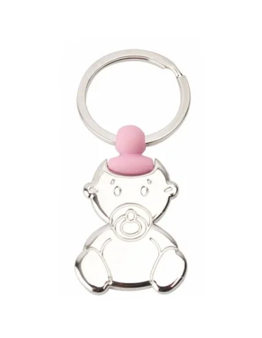 Llavero Bebe Chupete - Rosa