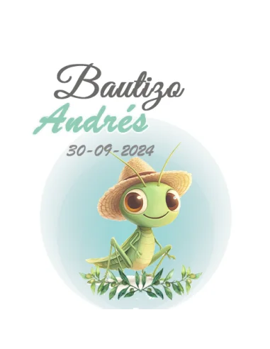 Etiqueta de Bautizo - Freddy