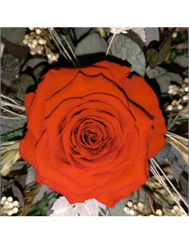 Centro de Mesa Flores Preservadas «Fuego»