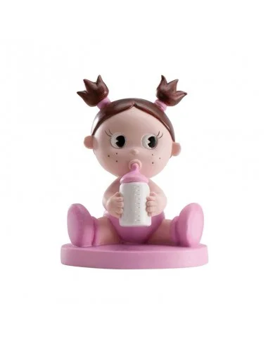 Figura de Tarta de Bautizo - Biberón Niña